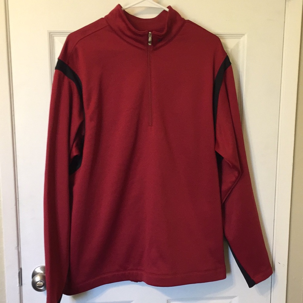 Nike golf red sweater therma fit size Large